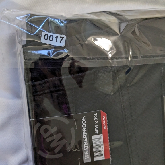 Weatherproof: Men's Black Straight Leg Canvas pants  100% cotton Size 40x30 - Picture 10 of 10